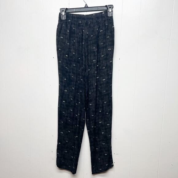 Final Touch Womens Pants XS Twisted Front Pull On Dark Boho Relaxed Retro Y2K - Picture 5 of 10